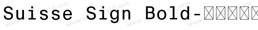 Suisse Sign Bold字体转换